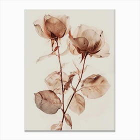 Two Roses Canvas Print