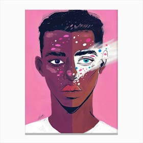 Portrait Of A Black Man 3 Canvas Print