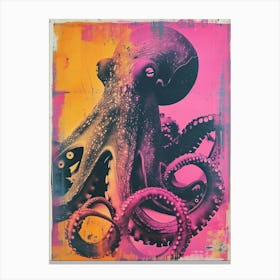 Vintage Photo Style Octopus 1 Canvas Print