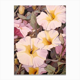 Petunia 2 Flower Painting Canvas Print