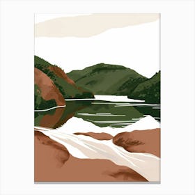 Lake In The Mountains 5 Canvas Print