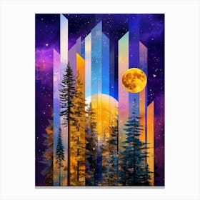 Moon In The Sky Canvas Print