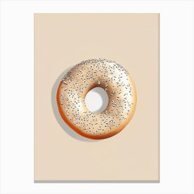 Poppy Seed Bagel Marker Art 2 Canvas Print