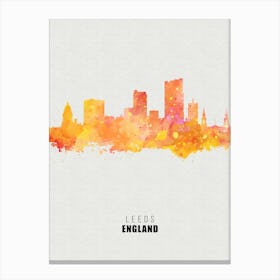 Leeds England City watercolor Canvas Print