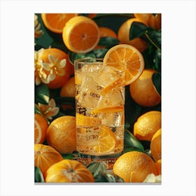 Glass Of Orange Juice 3 Canvas Print