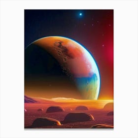 Mars Landscape Canvas Print