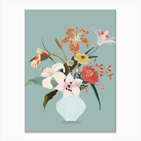 Flowers In A Vase Canvas Print