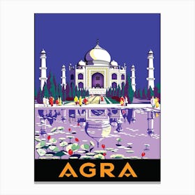 Agra, Taj Mahal, India Canvas Print