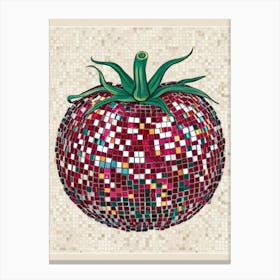 Mosaic Tomato 1 Canvas Print