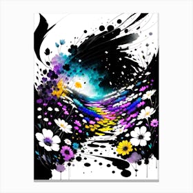 Abstract Flower Painting 2 Canvas Print