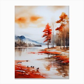 Watercolour Painting Canvas Print