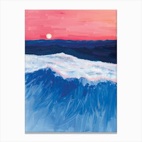 Sunset Over The Ocean 103 Canvas Print