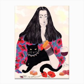 Black Cat 12 Canvas Print