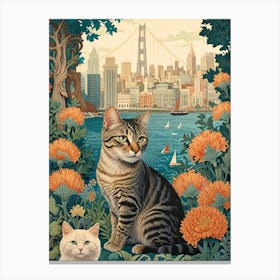 The Cat in Paris 1 Canvas Print