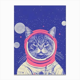 Cat In Space 3 Canvas Print