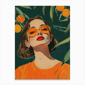Under The Oranges Tree Canvas Print