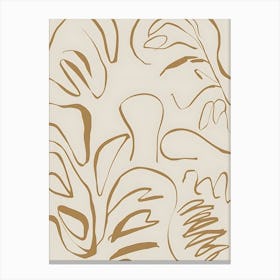 Abstract Leaves Canvas Print