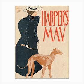 Harper's May, Edward Penfield 1 Canvas Print