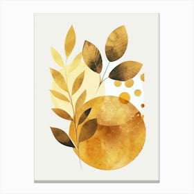 Autumn Leaves Watercolor Painting 3 Canvas Print