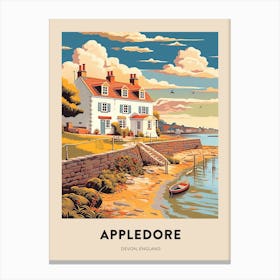 Devon Vintage Travel Poster Appledore Canvas Print