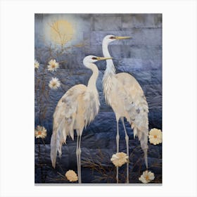 Two Cranes 2 Canvas Print