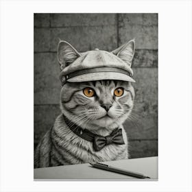 Cat In A Hat 6 Canvas Print