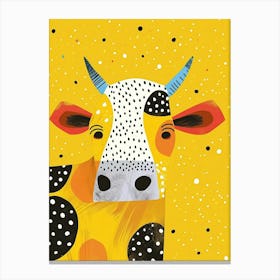 Yellow Cow 4 Canvas Print
