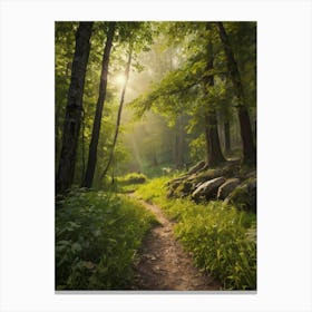 Path In The Woods 1 Canvas Print