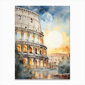 Gladiator's Glory: Rome's Colosseum in the Limelight Canvas Print