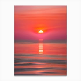 Sunset Over The Ocean 67 Canvas Print