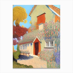 Floral House Canvas Print
