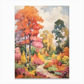 Autumn Gardens Painting Norfolk Botanical Garden 1 Canvas Print