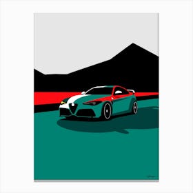 Alfa Romeo Giulia GTA M- royal green Canvas Print