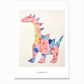 Nursery Dinosaur Art Jobaria 2 Poster Canvas Print