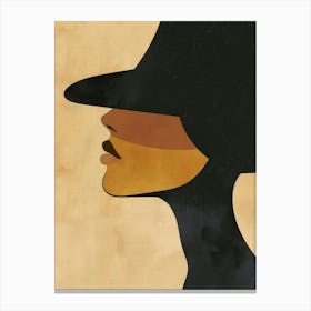 Portrait Of A Woman In A Hat 14 Canvas Print