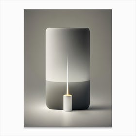 Lamp With A Candle Canvas Print