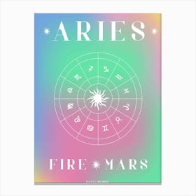 Aries Horoscope Canvas Print