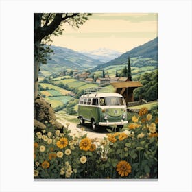 Travel Bus Canvas Print