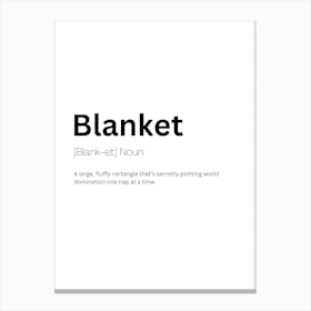 Blanket Definition Meaning Canvas Print