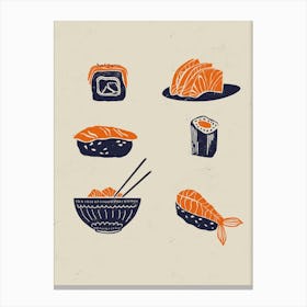 Japanese Cuisine Canvas Print