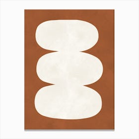 Brown geometric art 10 Canvas Print