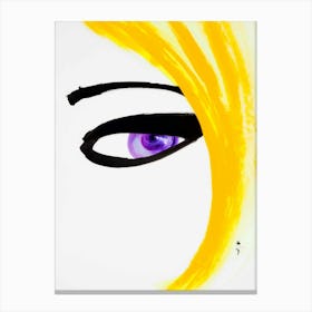 Eye Of A Woman, Vintage Fashion Art Canvas Print