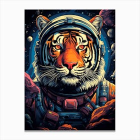Tiger In Space 3 Canvas Print
