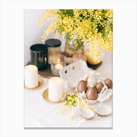 Easter Table Setting 12 Canvas Print