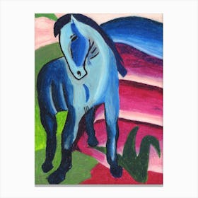 The Blue Horse Canvas Print