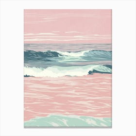 Pink Ocean Canvas Print