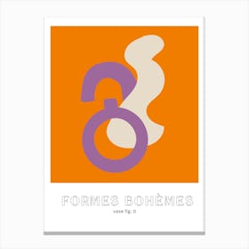 Formes Bohemes Bohemian Shapes Vases Canvas Print