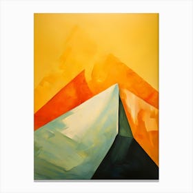 Abstract Mountain Painting 1 Canvas Print