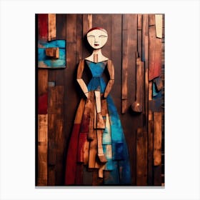Wooden Doll 4 Canvas Print