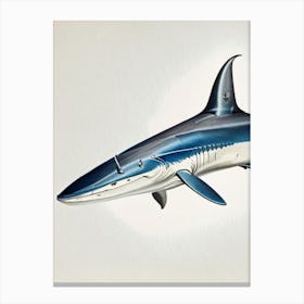 Mako Shark 2 Vintage Canvas Print